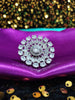 R087_Classy Grand circular design American Diamond studded statement ring.