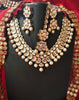 N0593_Gorgeous designer choker necklace set studded with Kundan stones with a touch of glossy pearls.