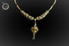 N050_ELEGANT 1 GM MICRO GOLD PLATED NECKLACE STUDDED WITH AMERICAN DIAMOND