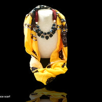 Beautiful Bright yellow colored Pendent Scarf