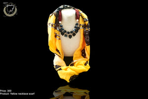 Beautiful Bright yellow colored Pendent Scarf