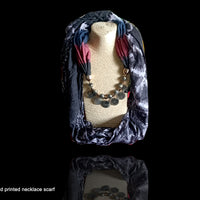 P021_Beautiful Soft Multi Colored Pendant Scarf