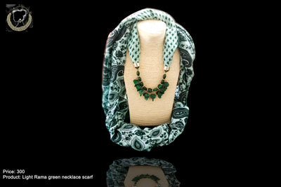 Beautiful Sea Green colored Pendent Scarf